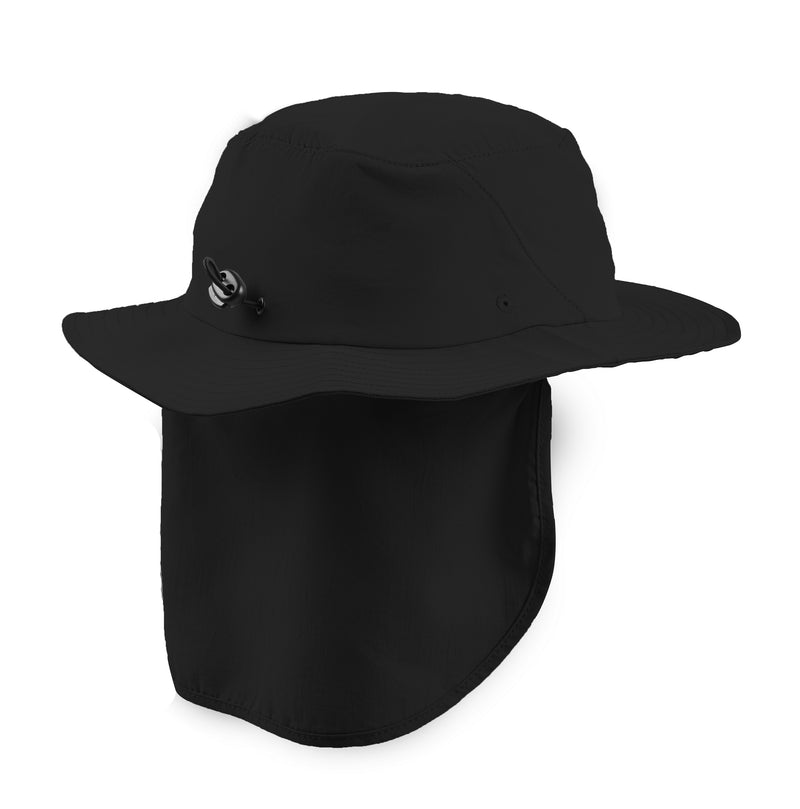 Surflogic Hardware Black Surf Sun Hat Neck Protection