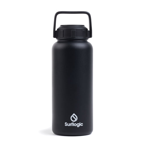 950ml Wide Mouth Insulated Water Bottle Black Surflogic