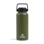 950ml Wide Mouth Olive Green Insulated Water Bottle Surflogic Australia