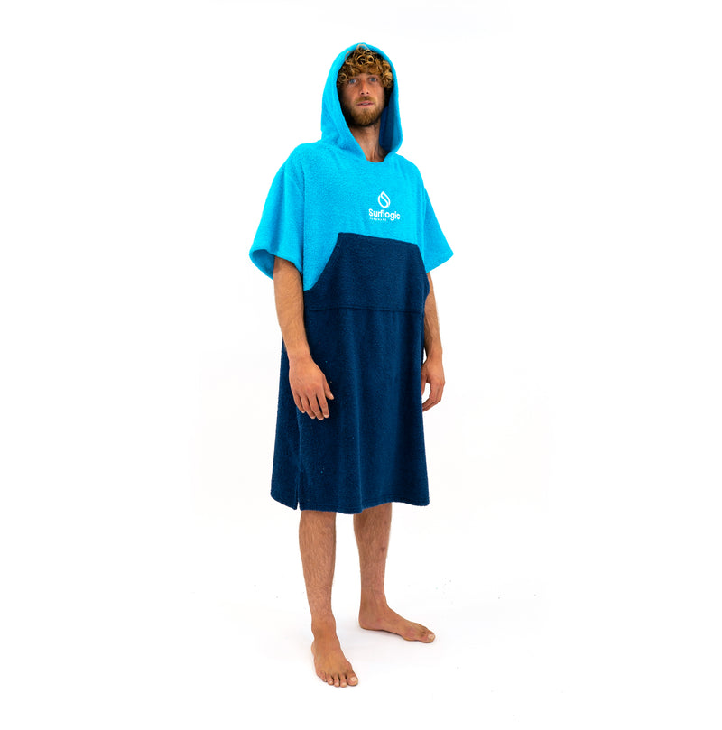 Hooded Towel Change Robe Blue Surflogic Australia