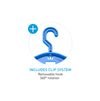 Features of Surflogic Wetsuit Accessory Hanger Single System Removeable Clip 360 Degree Rotating Clip