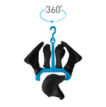Surflogic Wetsuit Accessory Hanger Double System Fully Loaded with Wetsuit Acessories Hood, Booties, and Gloves with the 360 Degree Rotating Hook Option