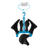 Surflogic Wetsuit Accessories Hanger Single System with 360 Degree Rotating Removeable Hook Clip System Full Hanging Set Up with Booties, Gloves and Hood