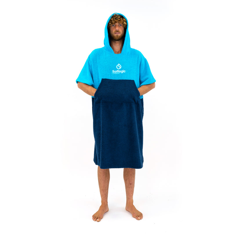 Blue Surf Towel Hooded Poncho Surflogic Hardware