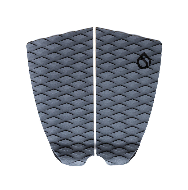 Surflogic Hardware Two Piece Grey Surfboard Diamond Traction Tail Pad Australia